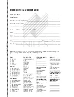 Preview for 21 page of Niles Blueprint BG525 Installation & Operation Manual