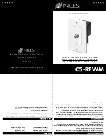 Niles C5-RFWM Installation Manual предпросмотр