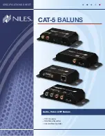 Preview for 1 page of Niles CAT-5 Specification Sheet