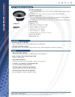 Предварительный просмотр 2 страницы Niles CM5MP Specification Sheet