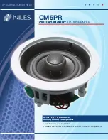 Preview for 1 page of Niles CM5PR Specification Sheet