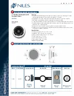 Preview for 2 page of Niles CM730 Specification Sheet