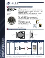 Preview for 2 page of Niles CM730DS Specification Sheet