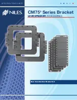 Niles CM75 Series Bracket Specifications preview