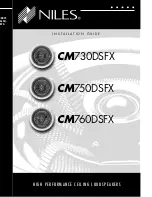 Niles CM750DSFX Installation Manual preview