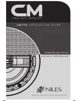 Preview for 1 page of Niles CM7SD Installation Manual