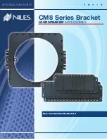 Предварительный просмотр 1 страницы Niles CM8 Series Bracket Specifications