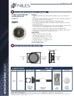 Preview for 2 page of Niles CM850Si Specification Sheet