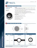 Предварительный просмотр 2 страницы Niles CM950SUB Specification Sheet