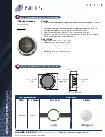 Предварительный просмотр 2 страницы Niles CM960SUB Specification Sheet