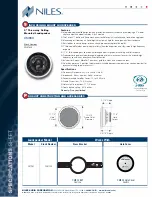 Preview for 2 page of Niles CM963 Specification Sheet