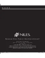 Предварительный просмотр 12 страницы Niles CS12V Installation Manual