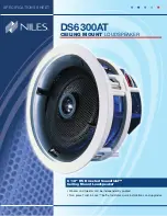 Niles Directed Soundfield DS6300AT Specification Sheet preview