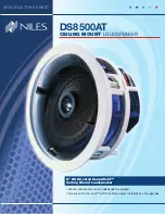 Preview for 1 page of Niles DS8500AT Specification Sheet