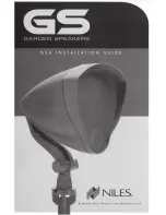 Niles Garden Speakers GS4 Installation Manual preview