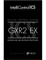 Предварительный просмотр 1 страницы Niles GXR2 EX Quick Install Manual