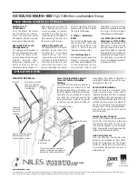 Предварительный просмотр 2 страницы Niles HD525 Technical Data Sheet