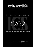 Niles IntelliControl ICS GXR2 Quick Install Manual предпросмотр