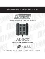 Niles iPower AC-8CX Installation & Operation Manual предпросмотр