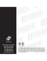 Предварительный просмотр 23 страницы Niles iPower AC-8CX Installation & Operation Manual