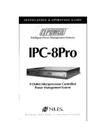 Preview for 1 page of Niles iPower IPC-8PRO Installation & Operating Manual