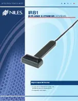 Niles IRB1 Specification Sheet preview