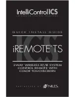 Предварительный просмотр 1 страницы Niles iREMOTE TS Quick Install Manual