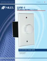 Niles LVW-1 Specification Sheet preview