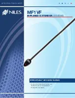 Niles MF1VF Specification Sheet preview