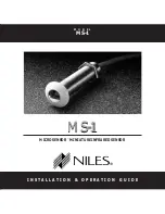 Предварительный просмотр 1 страницы Niles MS-1 Installation & Operating Manual