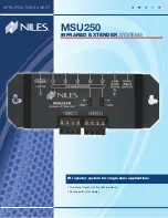 Niles MSU250 Features & Specifications  Manual предпросмотр