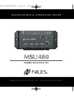 Preview for 1 page of Niles MSU480 Installation & Operation Manual