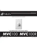 Предварительный просмотр 1 страницы Niles MVC100 Installation Manual