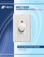 Niles MVC100IR Specification Sheet preview