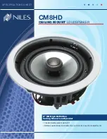 Preview for 1 page of Niles Niles CM8HD Specification Sheet