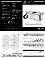 Niles Niles PB6Si Installation Manual preview