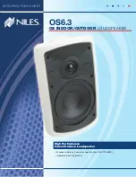 Niles OS6.3 Specification Sheet preview