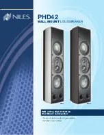 Предварительный просмотр 1 страницы Niles PHD42 Features