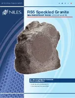 Preview for 1 page of Niles RS5 Speckled Granite Specifications