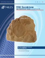 Preview for 1 page of Niles RS6 Sandstone Specifications