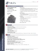 Preview for 2 page of Niles RS6Si Granite Specification Sheet