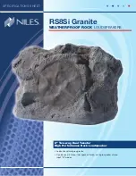 Niles RS8Si Granite Specification Sheet preview