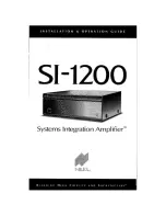 Niles SI-1200 Installation & Operation Manual предпросмотр