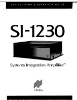 Niles SI-1230 Series 2 Installation & Operation Manual preview