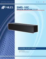 Niles SMS-10C Specifications предпросмотр