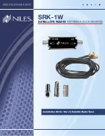 Предварительный просмотр 1 страницы Niles SRK-1W Specification Sheet