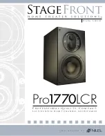 Niles StageFront Pro1770LCR Datasheet preview