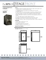 Предварительный просмотр 2 страницы Niles StageFront Pro1870LCR Datasheet