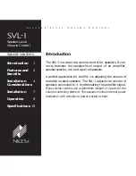 Preview for 2 page of Niles SVL-1 Installation & Operation Manual