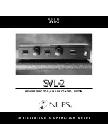 Предварительный просмотр 1 страницы Niles SVL-2 Installation & Operation Manual